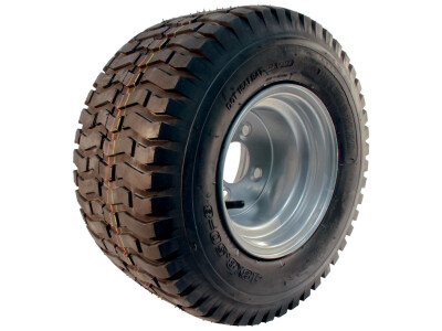 Luchtband + wiel 18x9.50-8 V-3502 6PR + 7.00Bx8H2 ET0 60/100/4 A3 staal grijs